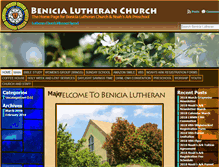 Tablet Screenshot of benicialutheranchurch.com